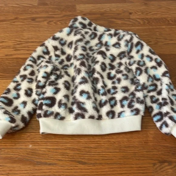 Design History Girl’s Cheetah Print Coat Size Medium